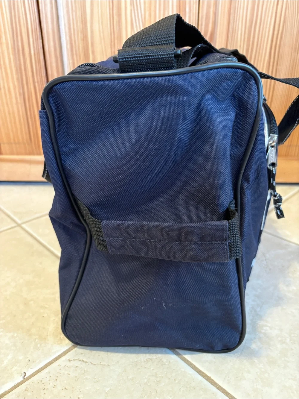 NEW Eastsport Duffle Bag Blue & Tan Sports Gym Luggage